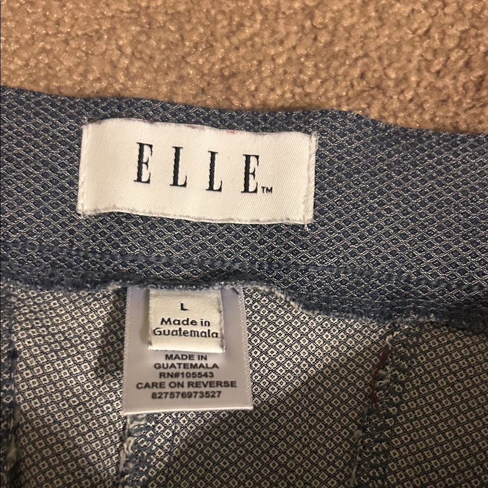 Elle chambray print capris - Picture 2 of 4